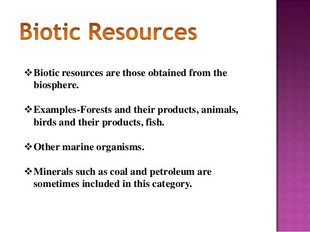 Natural Resources