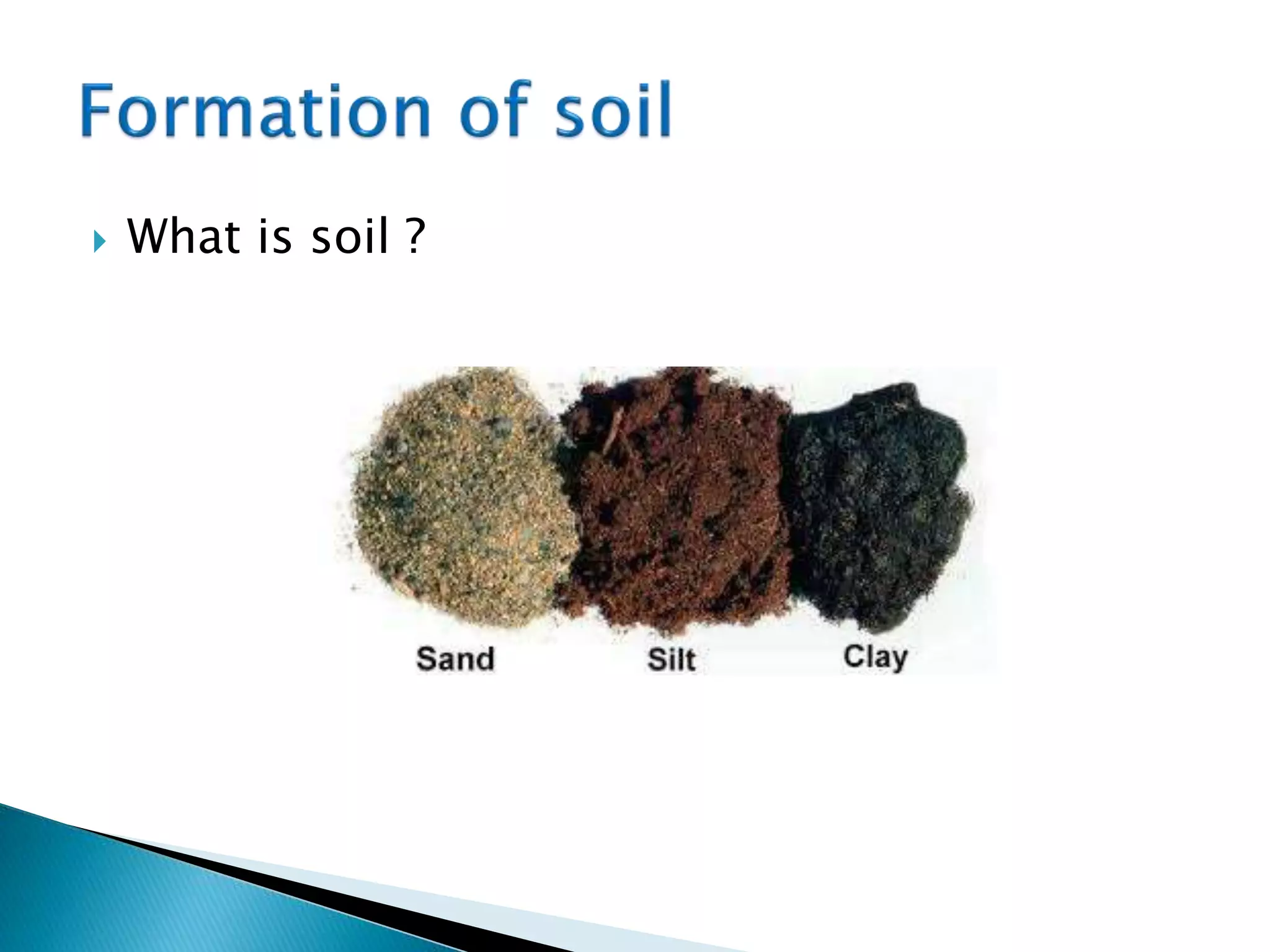  What is soil ?
 