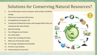 Natural Resource Depletion - Reasons & Effects | PPTX