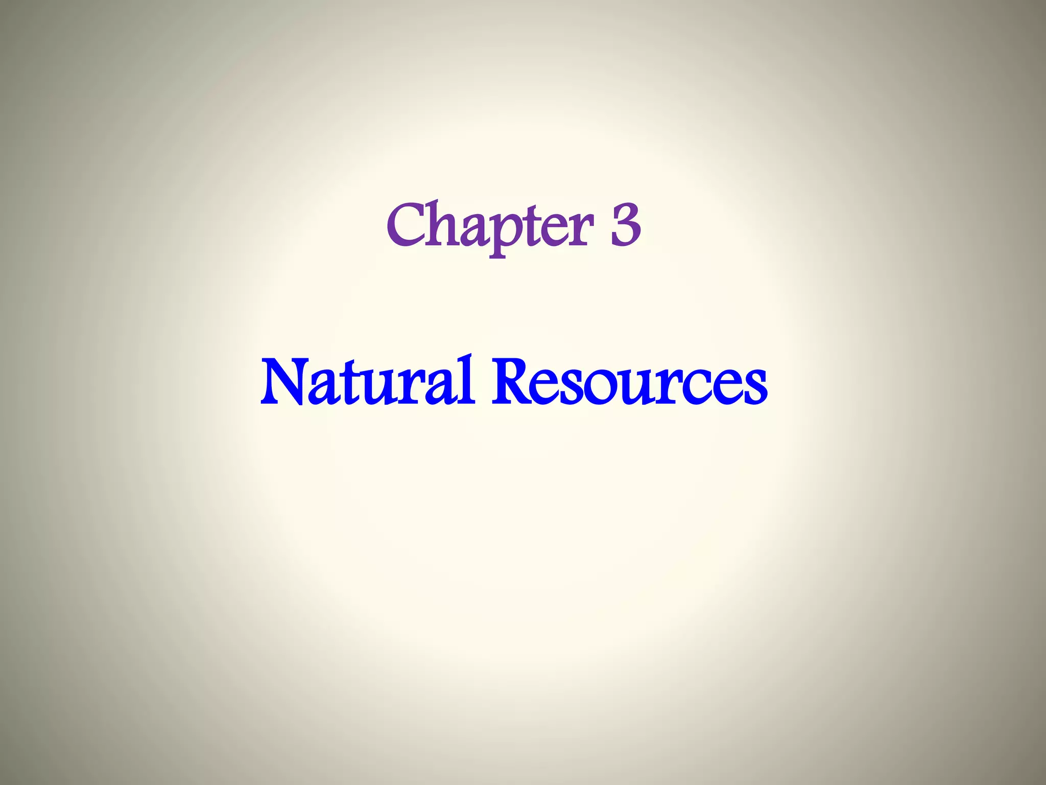 Natural resources | PPT