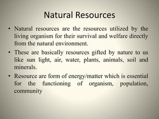 Natural resources | PPTX