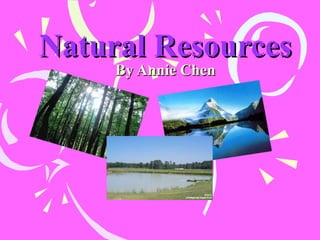 Natural Resources By Annie Chen 