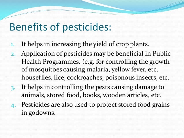 benefits of pesticides