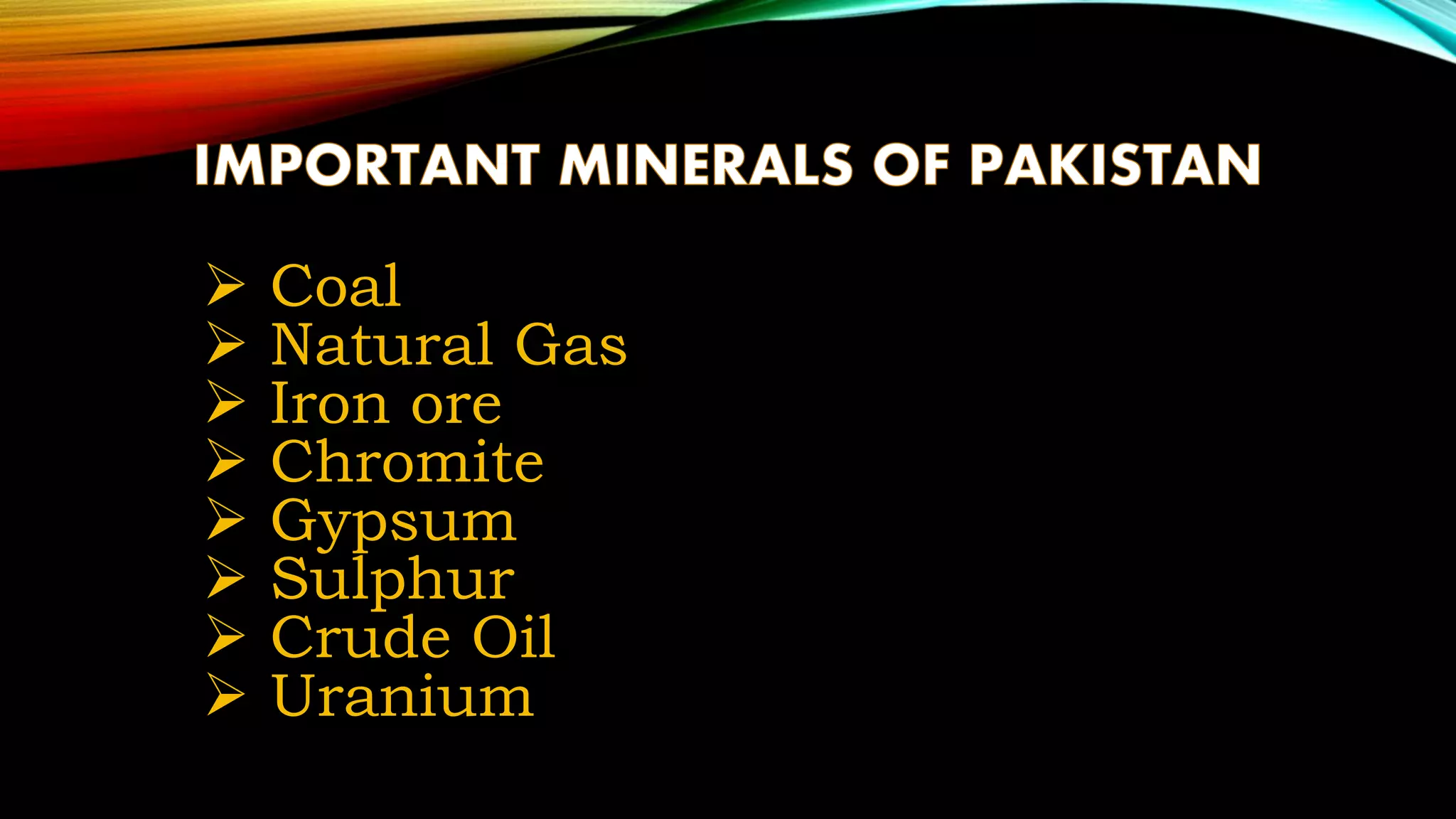 Natural resources of pakistan | PPTX