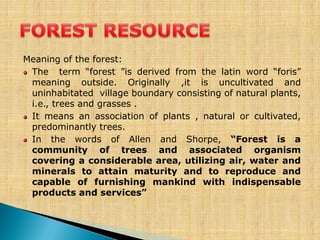 Natural resourses and its associated problem | PDF