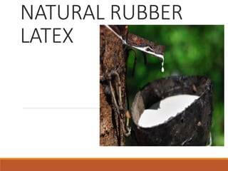 NATURAL RUBBER
LATEX
 