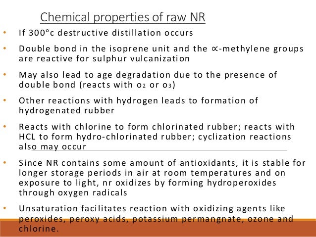 Natural latex rubber properties Natural latex rubber properties