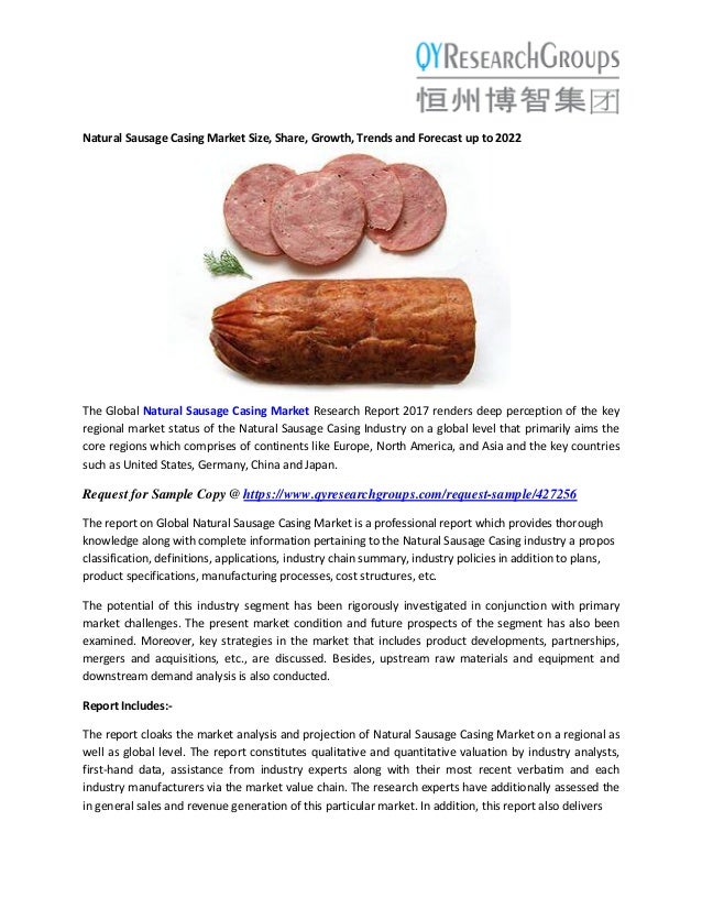 Natural Sausage Casing Market Size, Share, Growth, Trends and Forecast