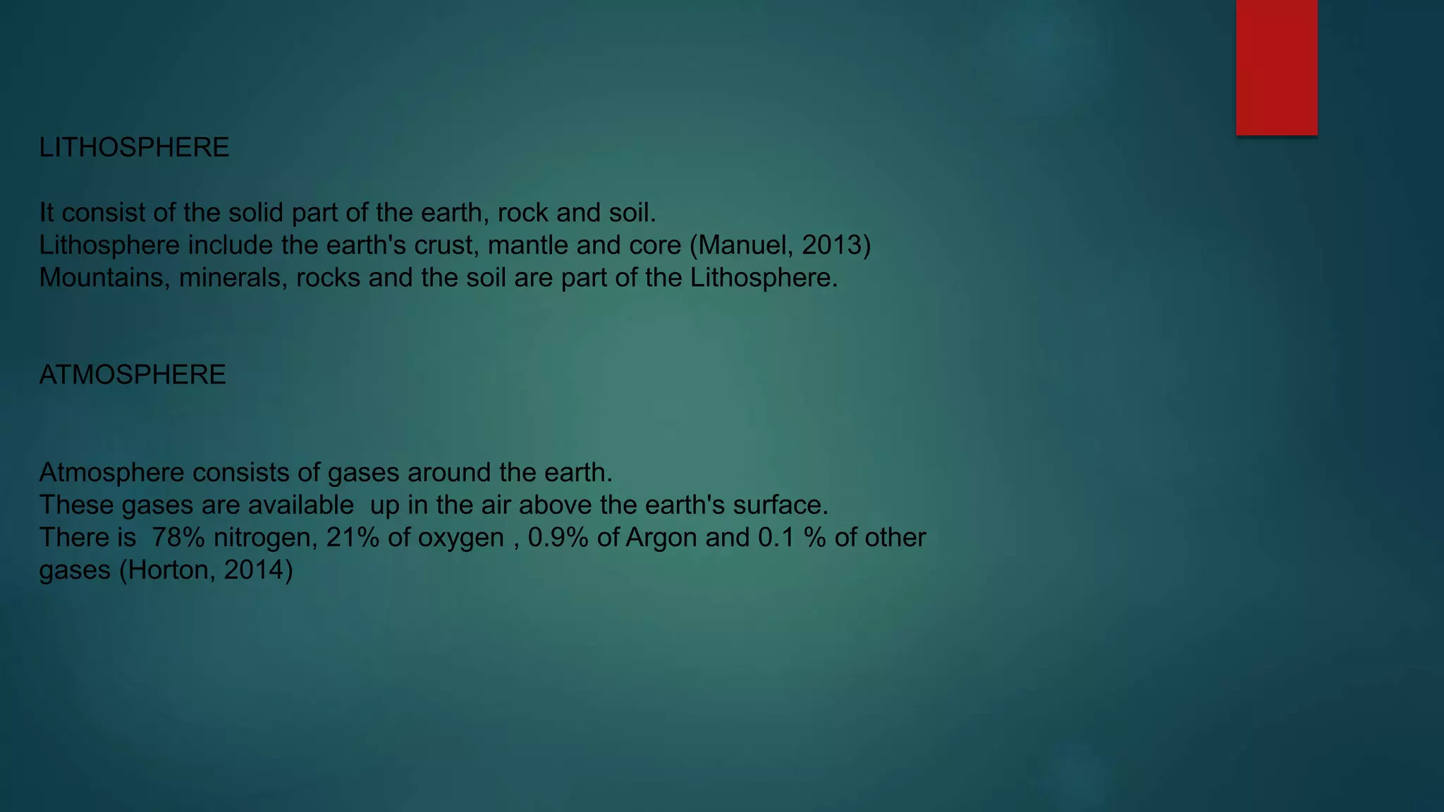 The Spheres of the earth | PPTX