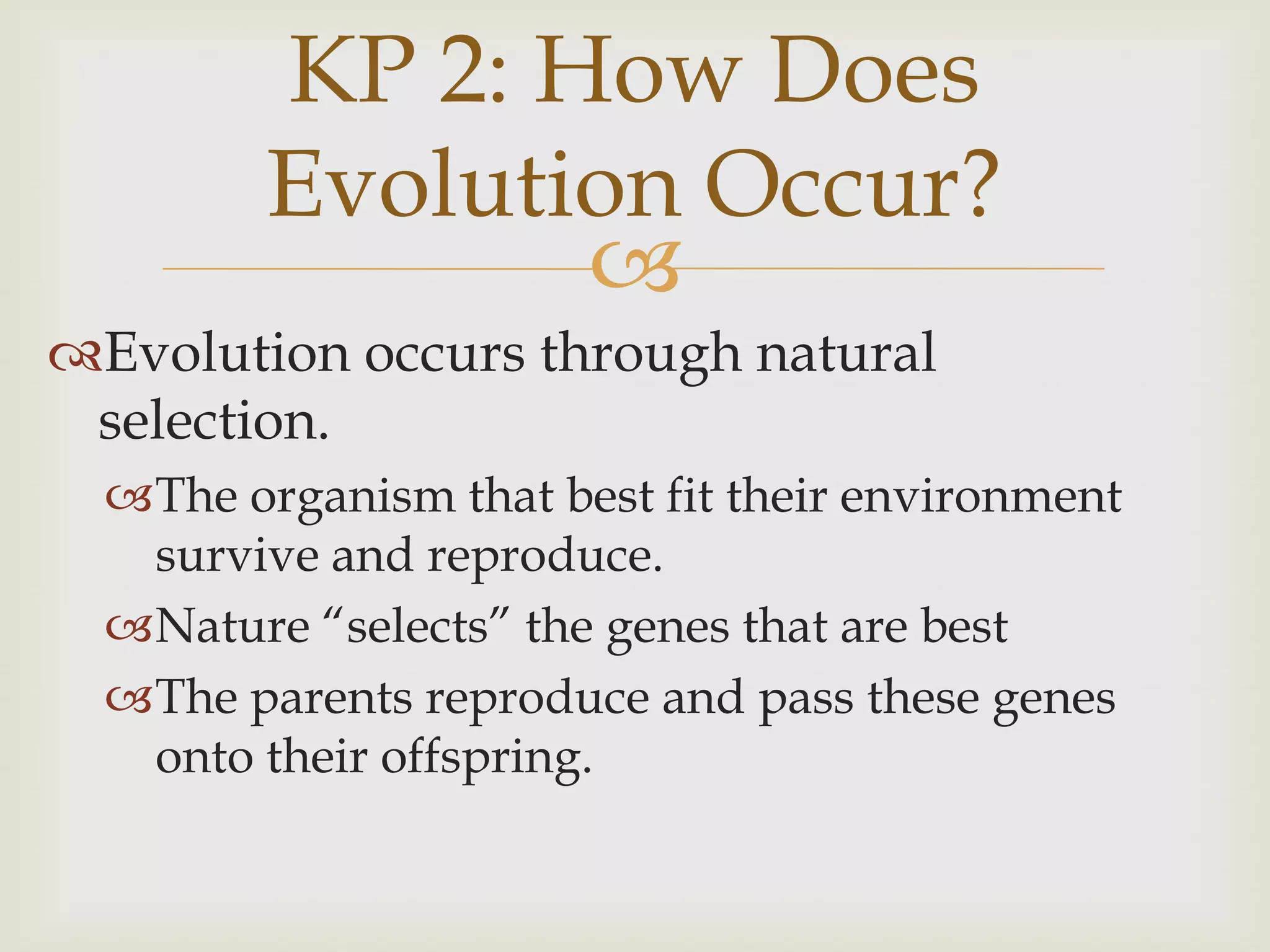 Natural selection ppt notes | PPT