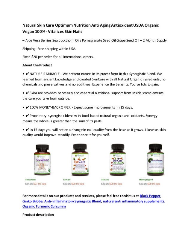 usda organic skincare