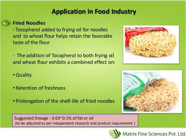 segmentation requirement effective for 5 Natural tocopherol food