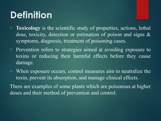 Toxicity Definition Example Picture Pharmacognosy ppt Natural Toxicants.pptx