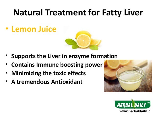 What are some home remedies to treat a fatty liver?