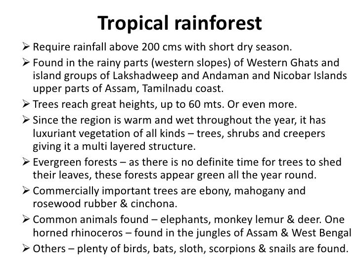 Natural vegetation and wild life 9th