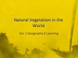 Sec 1 Geography E Learning
 