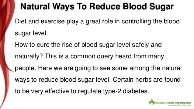 Natural Ways To Cure Type Diabetes Natural Ways To Cure Type Diabetes