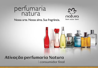 Ativação perfumaria Natura
consumidor final
 