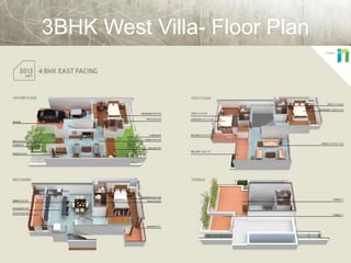 3BHK West Villa- Floor Plan
 