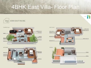4BHK East Villa- Floor Plan
 