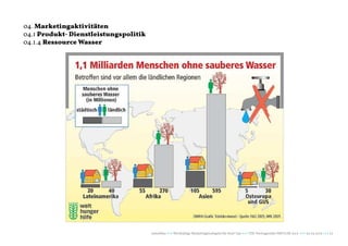 04. Marketingaktivitäten
04.1 Produkt- Dienstleistungspolitik
04.1.4 Ressource Wasser




                                       naturblau +++ Werthaltige Marketingstrategien für Start Ups +++ TZK Vortragsreihe IMPULSE 2013 +++ 20.03.2013 +++ 22
 