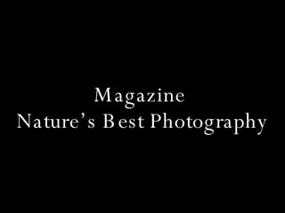 Magazine  Nature’s Best Photography 