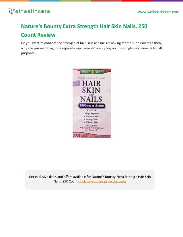 Nature Bounty Hair Skin And Nails Vitamins Review
