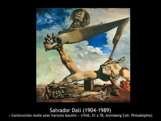 Salvador Dali (1904-1989)
« Construction molle avec haricots bouillis » (1936, 51 x 78, Arensberg Coll. Philadelphie)
 