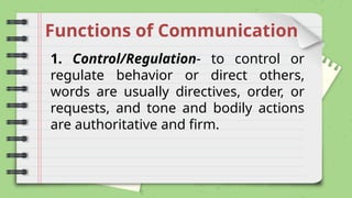 NATURE-PROCESS- communication- First Semester | PPTX