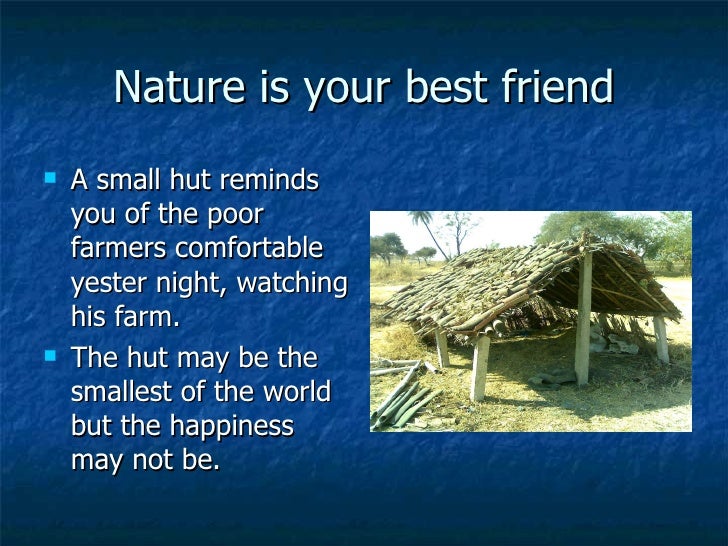 Nature is our best friend