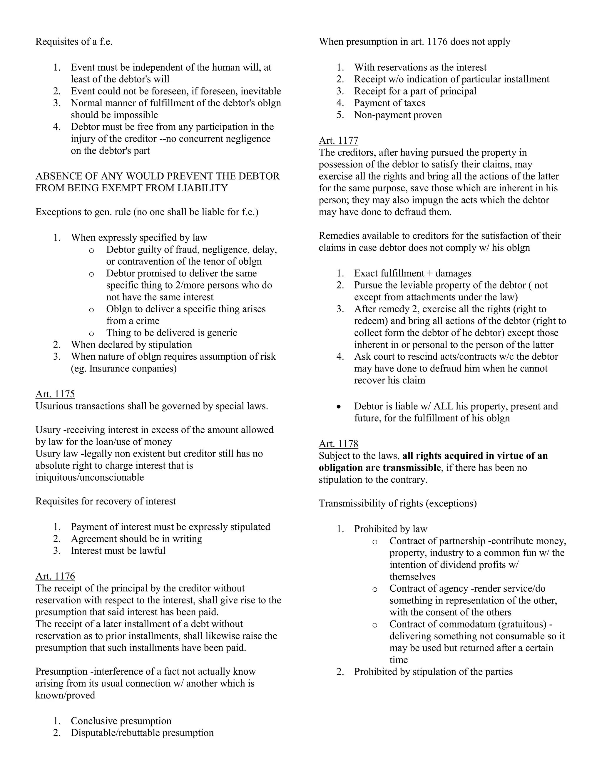 Nature and effects of oblgn | DOCX