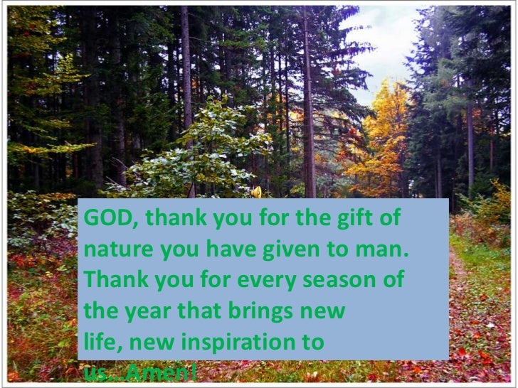 Essay on natures gift