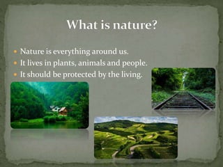 Environment And Me Nature and me | PPTX