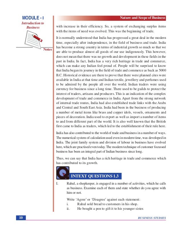 nature and scope of business scope of business