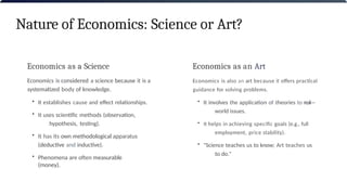 Economic Perspective Example In Science Nature and Scope of Economics - Applied Economics | PPTX