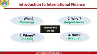 Nature and scope of international finance | PDF