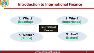meaning and importance of international finance