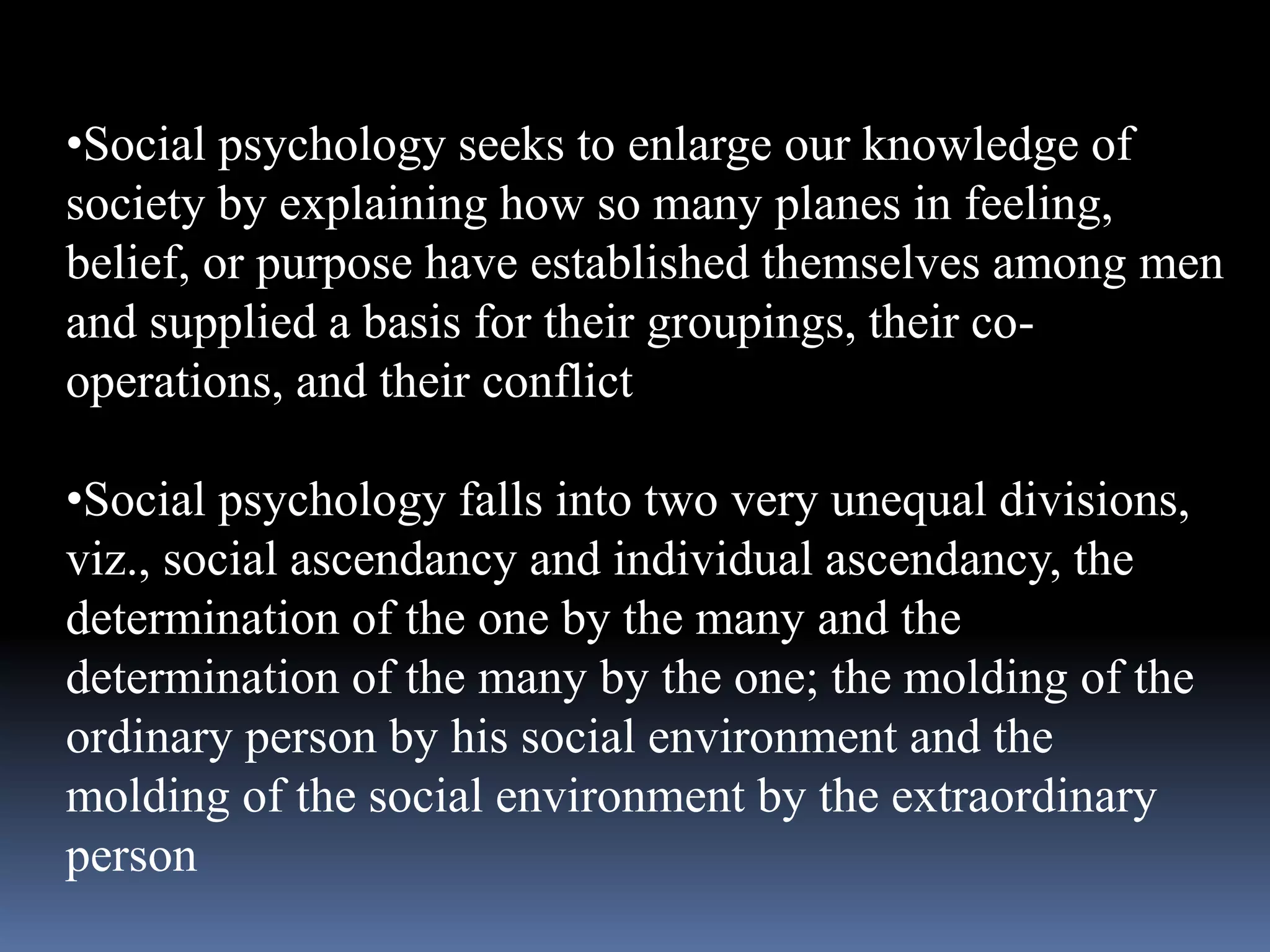 Nature and scope of social psychology lecture 2 | PPTX