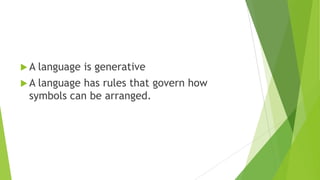 Nature and structure of language | PPTX
