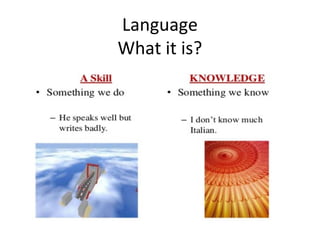 Language
What it is?
 