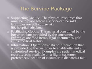 Physical Services Examples Nature, characteristics of services | PPTX