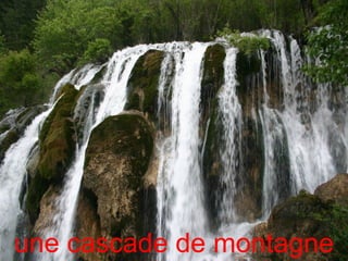 une cascade de montagne
 