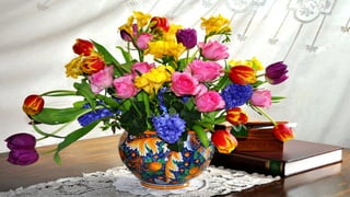 Nature morte fleurs HD