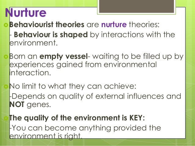 Nature Nurture And Human Behavior Nature Nurture And Human Behavior