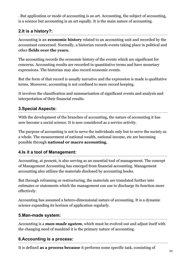 Nature of accounting PDF