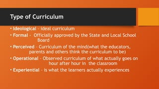 Natures of Curriculum in the Philippines | PPTX