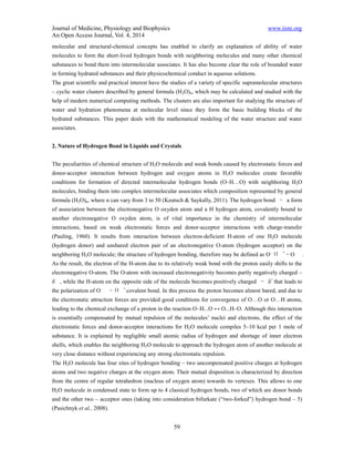 Nature of hydrogen bonds in liquids and crystals | PDF