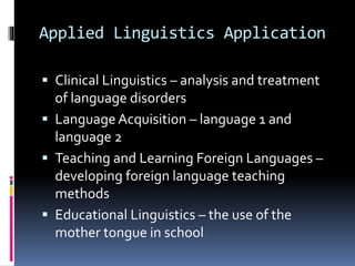 Linguistics: Aids to Teaching