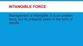 Nature of management | PDF