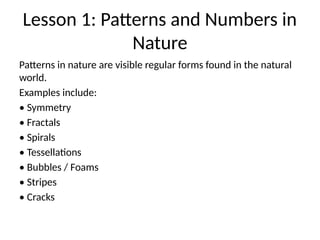 Nature of Mathematics from modules of Mathematics in the Modern World ...